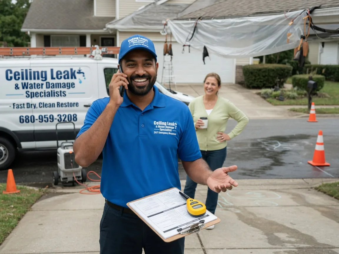 Ceiling Leak Cleanup Dunkerton, IA FAQs